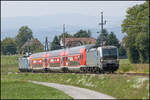 Im Gussendorf Bogen am 13.08.2025 . 2 Railpool 193iger auf dem Weg nach Graz mit einem Zug der Linie S6.