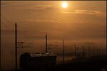 Morgensonne über dem Sulmtal . Die Silhouette der Bahn hat sich in den letzten Jahren etwas verändert ,..... 9.September 2025 