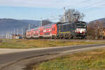 13.12.2025 Ein Zug der Linie S6 bei Lebing. 