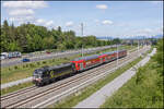 Am 8. Mai 2026 besuchte ich die Koralmbahn Neubaustrecke zwischen Graz Puntigam und Werndorf. Hier ein Zug der Linie SS6 am Weg nach Wies Eibiswald 