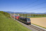 Am 24. April 2026 war die 193 605 mit der S6 7361 unterwegs und konnte hier bei St. Martin im Sulmtal - Bergla fotografiert werden. 