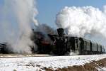Winterdampf in der Steiermark: Tag 3 der IGE Bahntouristikreise fhrte die Reisegesellschaft am 8.2.2005 in die Weststeiermark.