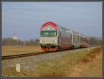 R 8575 auf der Fahrt Richtung Wies-Eibiswald kurz nach Gro St. Florian am 27.2.2006