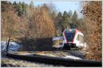 5063 010 an der Spitze des R 8491 von Graz nach Kflach, aufgenommen am 17.2.2012 zwischen dem Einfahrvorsignal und dem Einfahrhauptsignal des Bahnhofes Lieboch.