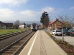 GKB-GTW VT 5063.011 als R 4367 am 17.11.2012 auf der Strecke S6 beim Halt im Bahnhof Frauental - Bad Gams. Dieser Zug ist der letzte Zug welcher am Samstag von Graz Hbf ber Werndorf nach Wies-Eibiswald fhrt. Danach verkehren bis Montag Morgen nur noch Zge ber die Strecke S 61 (ber Lieboch).