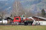 das sieht ja fast so aus als ob man den Ast absgt auf dem man sitzt :-) DM100.1 mit Kbkm und Minibagger in Schwanberg am 9.04.2013