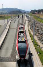 Einfahrt in den Hengsbergtunnel richtung Graz am 17. April 2013