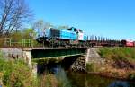 Schlumpfine wie HP Sie nennt (GKB2170.001) befhrt die Anschlussbahn Gleinsttten. 24.04.2013