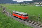 VT10.02 der GKB als Sonderzug von Pls nach Knittelfeld, fotografiert bei Fohndorf am 9.05.2013