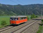 Der Uerdinger- Schienenbus VT 10.02 der GKB (Baujahr 1953) war am 09.05.2013 zu Christi Himmelfahrt als SDZ 14853 von Graz nach Knittelfeld zum  Andampfen  unterwegs.