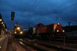 Privatbahn-treffen in Werndorf. GKB DH1100.1 und StLb D4 am Abend des 31.05.2013