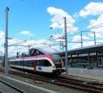 Unmittelbar vor der Erffnung der Nahverkehrsdrehscheibe Lieboch nimmt auch der Neugestaltete Bahnsteig 6/7 Formen an. 12.Juni2013