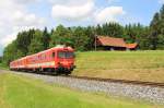 Gleih nah der Absolvierten Messfahrt geht es für 9160.025 zurück nach Liueboch um auch den Köflacher Ast zu befahren. Gasselsdorf am 26.Mai 2014