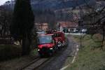 Ein Besonderes Tandem war am vergangenen Freitag unterwegs. Deutschlandsberg am 12.02.2016