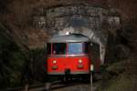 VT 10.02 bei der ausfahrt aus dem  Kleinen  Tunnel am Köflacher Ast der GKB am vergangene 19.03.2016