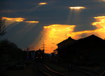 Im  Rampenlicht  stehen die Fahrzeuge der Graz Köflacher Eisenbahn ja stets, aber eine solche  Ausleuchtung  hatte ich bis jetzt noch nicht .