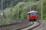 VT10 der GKB als Sonderzug in Bruck/Mur Übelstein am 15.05.2016.