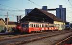 ET 22 143 der Linzer Lokalbahn (ex Köln-Bonner-Eisenbahn ET 55) im Sommer 1992 in Eferding