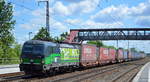 LTE Logistik- und Transport GmbH, Graz [A] mit der ELL Vectron  193 729  [NVR-Numer: 91 80 6193 729-1 D-ELOC] aus Poznan (Polen) Richtung Rotterdam am 26.05.20 Bf.