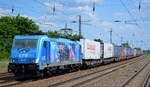 LTE Logistik- und Transport GmbH, Graz mit   186 941  [NVR-Nummer: 91 80 6186 941-1 D-LTE] und Taschenwagenzug aus Polen Richtung Rotterdam am 16.06.20 Bf.