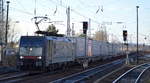 LTE Logistik- und Transport GmbH, Graz [A] mit der polnischen MRCE Dispo  ES 64 F4-459   [NVR-Nummer: 91 51 5170 033-2 PL-DISPO] und Taschenwagenzug Richtung Polen am 22.12.20 Berlin Hirschgarten.
