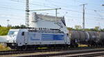 LTE Logistik und Transport GmbH, Graz [A]  mit ihrer  286 940  [NVR-Nummer: 91 81 1286 940-2 A-LTE] und einem Kesselwagenzug Vorbeifahrt Bahnhof Magdeburg Hbf.