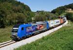 Die LTE 2016 922 war am 07. September 2020 mit dem Containerzug 41443 von Kalsdorf-Süd nach Koper Luka unterwegs und wurde von mir bei Strihovec fotografiert.