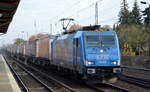 LTE Logistik- uand Transport GmbH, Graz [A] mit  186 943  [NVR-Nummer: 91 80 6186 943-7 D-LTE] und Taschenwagenzug Richtung Rotterdam am 13.11.20 Bf.