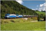Ideallicht: LTE Leerkerosinzug 48431 von Gro Schwechat nach Koper am 7.9.2009 auf der Semmering Sdrampe kurz vor Mrzzuschlag.