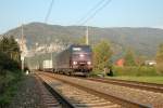 Ebenfalls ein  Deja vu  aus der Vorwoche. 185 545 der Mitsui Rail Capital Europe (MRCE) bespannt am 13.10.2005 den LTE Containerzug 43937 von Neuss nach Graz-Kalsdorf. Auch bei dieser Aufnahme habe ich kein Teleobjektiv verwendet.