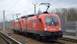 ÖBB - Österreichische Bundesbahnen [A] mit der Doppeltraktion   1116 270  [NVR-Nummr: 91 81 1116 270-0 A-ÖBB] +   1116 141  [NVR-Nummer: 91 81 1116 141-3 A-ÖBB] am 25.01.21