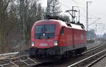 ÖBB - Österreichische Bundesbahnen [A] mit ihrer  1016 028  [NVR-Nummer: 91 81 1016 028-3 A-ÖBB] Richtung Nordosten am 23.02.23 Berlin Buch.
