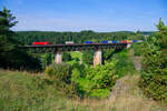 1116 103 ÖBB mit einem KLV-Zug bei Beratzhausen Richtung Regensburg, 21.08.2021