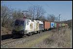 470 501 mit Güterzug bei Draßburg am 6.03.2019.