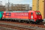 185 608-7  TRANSFLEX  Rail Cargo Group in D�sseldorf Hbf, M�rz 2025.