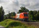 2016 908 mit einigen Güterwagen am 04.07.2013 bei Plattling.