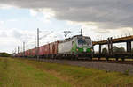 Mit einem Containerzug rollte 193 821 der SETG am 06.09.20 durch Braschwitz Richtung Köthen.