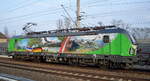Salzburger Eisenbahn TransportLogistik GmbH, Salzburg [A] mit der so wunderschön gestalteten  193 839   [NVR-Nummer: 91 80 6193 839-8 D-ELOC], bei dieser Werbefolie bekommt man wirklich Reiselust