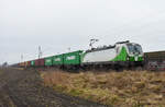 Meine erste Railpool 193 812-5 der SETG, kam mit Containerwaggons aus Richtung Lüneburg.