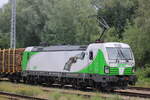 Steinadler 193 240 stand am Vormittag des 25.06.2022 mit Holzzug von WRB nach LNOE in Rostock-Bramow.