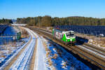 193 219 SETG/ELL  Stille Nacht, Heilige Nacht  als Tfzf bei Parsberg Richtung Regensburg, 14.01.2022