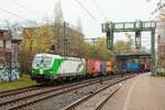 SETG 193 240 mit Containerzug in Hamburg Harburg, April 2026.