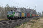 Der SETG-Dachs 7193 108 f�hrte am 10.04.26 einen Containerzug durch J�trichau Richtung Magdeburg.