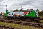 Die recht neue SIEMENS Vectron AC DPM 7193 120 (91 80 7193 120-1 D-D-SRA) „Parcelsus“ der SETG - Salzburger Eisenbahn TransportLogistik GmbH ist am 24 September 2026 beim Stendal