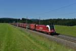 1216 940 mit dem  LogServ-Zug  nach Linz Stahlwerke am 16.06.2012 unterwegs bei Pndorf.