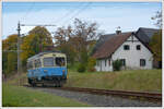 ET 1 der Steiermarkbahn am 23.10.2021 wenige Meter vor der Haltestelle Burgfried.