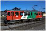 STLB Triebwagen bei der Leerfahrt von Feldbach Landesbahn nach Feldbach Bahnhof.