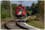 STLB Triebwagen 2 fhrt als R 8607 von Feldbach nach Bad Gleichenberg. 
Oedt bei Feldbach 4.10.2013