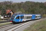 5062 003 der Steiermärkischen Landesbahnen fährt am 1.04.2014 als R8689 in den Bahnhof Laßnitzhöhe ein.
