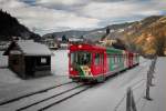 STLB VT 32 + VS 42 fhrt als R 8708 von Tamsweg nach Unzmarkt. 
Saurau 31.12.2010